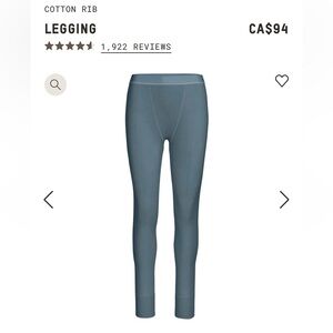 NWT SKIMS Cotton Rib Leggings